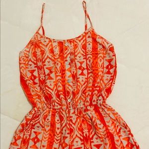 Women's Sexy Round Neck Printed Spaghetti Strap Romper Shorts Jumpsuit Size: S